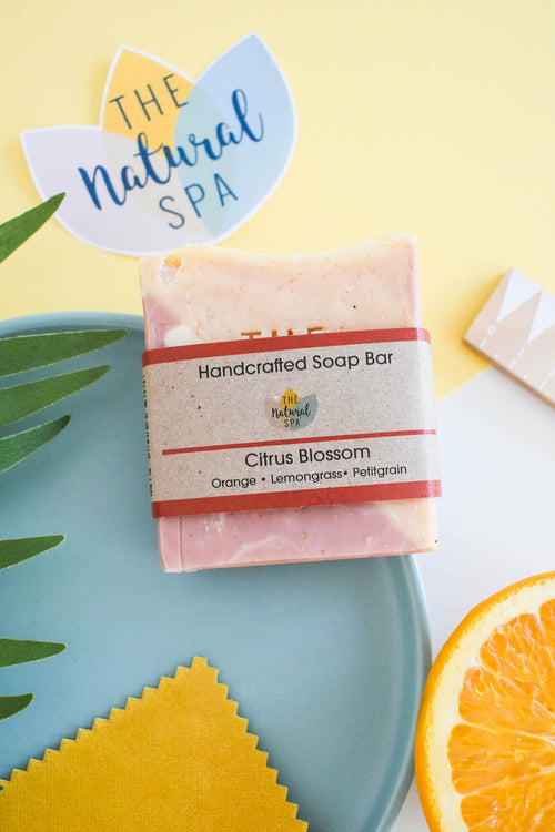 🌿Citrus Blossom Cold Process Soap – Lemongrass, Orange & Palmarosa