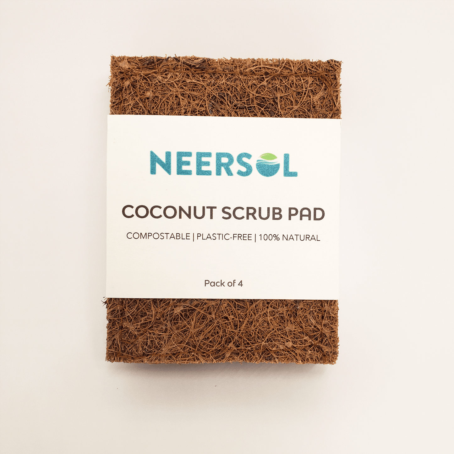 🌿 Coconut Scrub Pad | Pack of 4 | Kind Habit