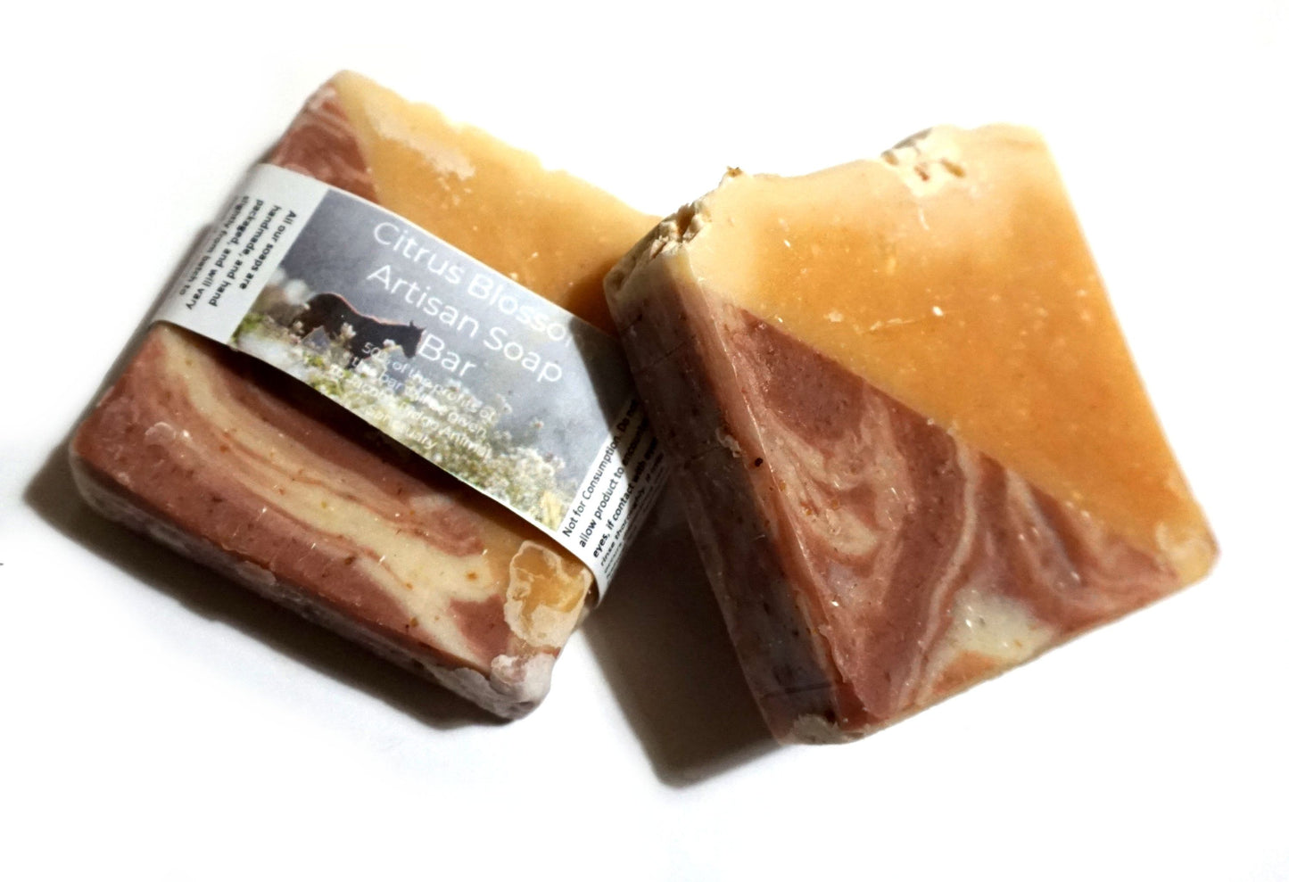 🌿Citrus Blossom Cold Process Soap – Lemongrass, Orange & Palmarosa